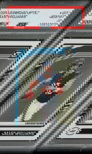 2024 Donruss Optic Rated Rookie Caleb Williams #201 PSA 10