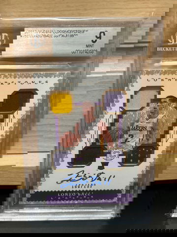 Lonzo Ball RPA nice patch BGS 9 rookie