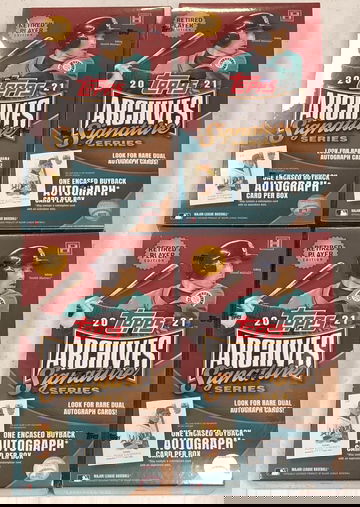 4X 2021 TOPPS ARCHIVES SIGNATURE SERIES HOBBY BOX - SHIPS 7/14 - SUPPORT YOUR LCS!