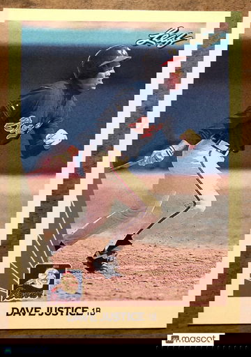 Dave Justice 1990 Leaf #297 Rookie Card Atlanta Braves - Great Condition ⚾️