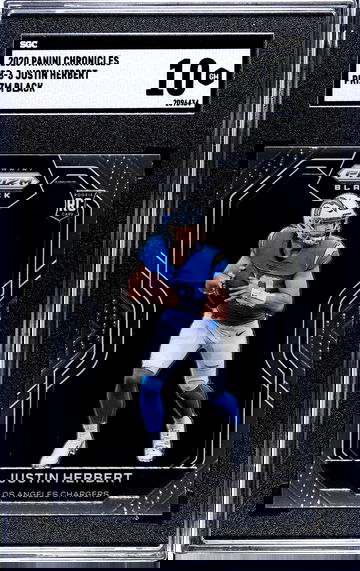 2020 Panini Chronicles - Prizm Black Justin Herbert SGC 10