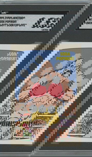 1989 Topps Nintendo Soda Popinski Punch Out Scratch Off  #8 SGC 8.5