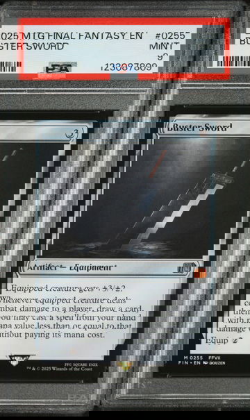 2025 Magic the Gathering Final Fantasy Buster Sword #0255 PSA 9