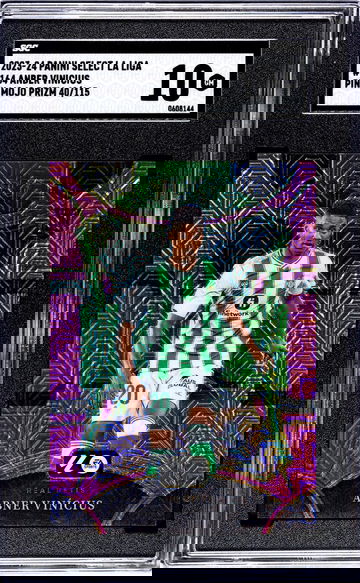 2023-24 Panini Select La Liga #164 Anber Vinicius Pink Mojo Prizm /115 SGC 10