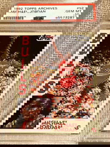 1992 TOPPS ARCHIVES MICHAEL JORDAN PSA 10
