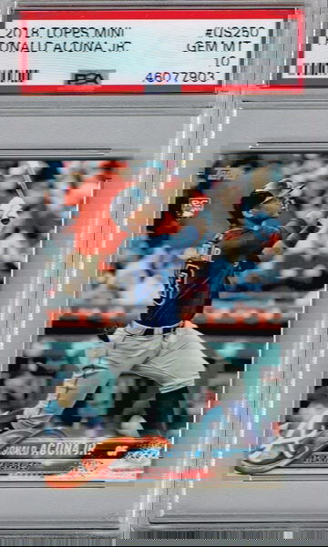 2018 TOPPS MINI US 250 Ronald Acuna Jr. PSA 10 GEM MINT RC