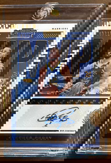 2021-2022 Panini Contenders MVP Stephen  Curry Autograph Gold  /10! 