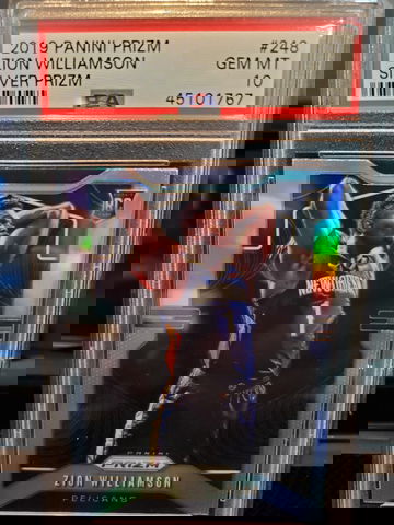 ZION WILLIAMSON SILVER PRIZM PSA 10