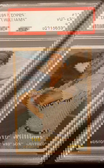 1957 Topps Ted Williams #1 PSA 4