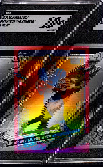 2023 Donruss Optic Pink Prizm Anthony Richardson #247 RC SGC 10