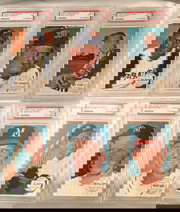 1964 TOPPS GIANTS “ JUMBO “  B. Clemente(chip R/S Slab) ,B Skowron, B. Friend, LR  A . Malone, W. Ford , W. Spahn