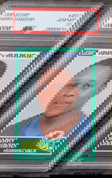 1989 Score Barry Sanders Rookie #257 PSA 10