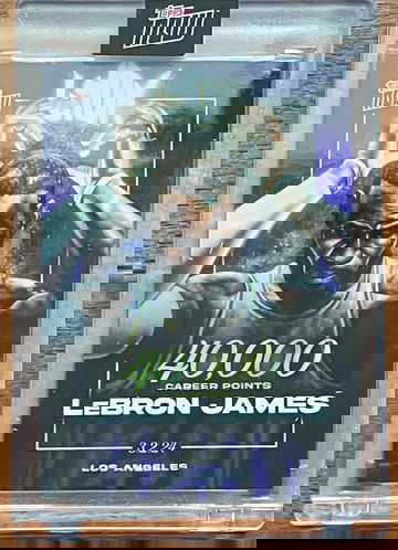 2023-24 Topps Now Basketball LeBron James 40,000 CAREER POINTS Lakers #LJ-40K SP
