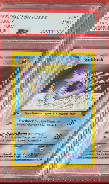 1999 Pokemon Fossil #35 Golduck 1st Edition PSA 9 MINT