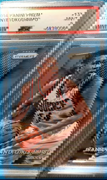 Giannis antetokounmpo 2014 2nd year prizm psa Mint 9