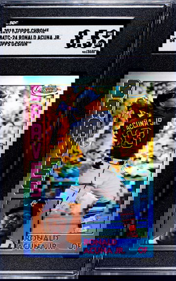 2019 TOPPS CHROME 84 TOPPS #84TC-24  RONALD ACUNA JR. SGC 8.5