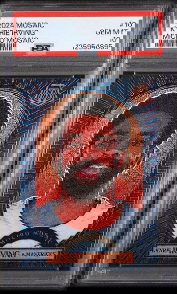 2024 Panini Mosaic Micro Mosaic Kyrie Irving #10 PSA 10