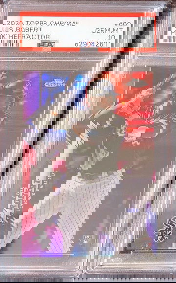 Luis Robert 2020 Topps Chrome Pink Refractor #60 Rookie RC PSA 10 Gem Mint