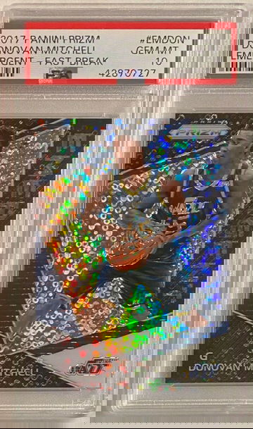 2017 PANINI PRIZM EMERGENT Fast Break DONOVAN MITCHELL RC PSA 10 ROOKIE