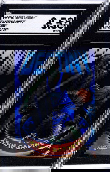 Hof 1997-98 topps chrome d2 kevin garnett destiny refractor sgc 8.5 near mint +