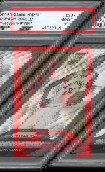 2015 Panini Prizm Norman Powell Ruby Wave PSA 9