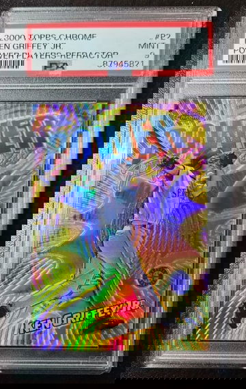 2000 Topps Chrome Power Players Refractor Ken Griffey Jr. PSA 9