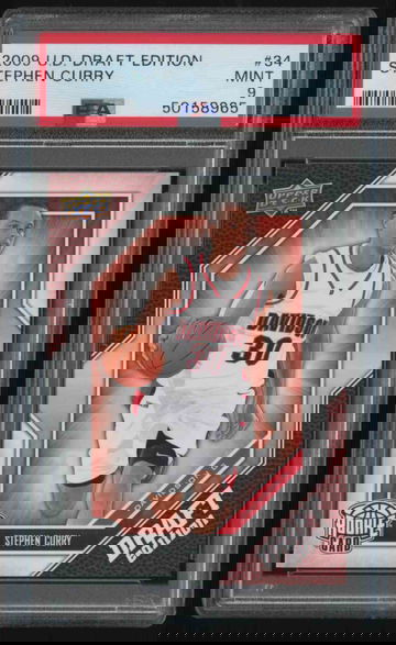 2009 Upper Deck Draft #34 Stephen Curry PSA 9 Mint Rookie