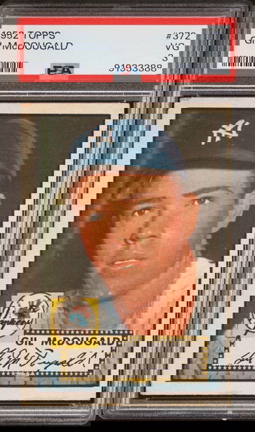 1952 TOPPS #372 Gil McDougald - PSA 3 Very Good #91933388 - High Series