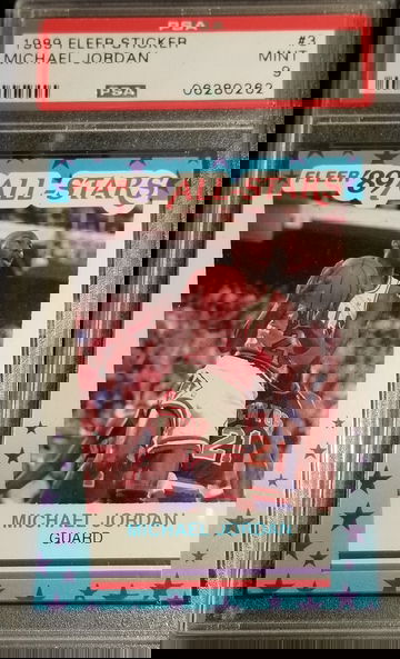 1989 Fleer Sticker Michael Jordan