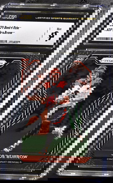 2020 Panini Prizm Joe Burrow Rookie CSG 9