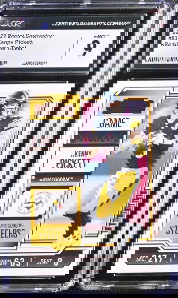 2023 PANINI KENNY PICKETT RED GAME TICKET #83 Rookie RC CGC 9