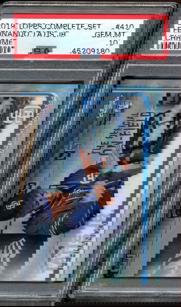 2019 TOPPS CHROME PHOTO VARIATION COMPLETE SET #410 FERNANDO TATIS JR RC PSA 10