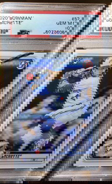 Bo Bichette 2020 Bowman Rookie RC Gem Mint PSA 10