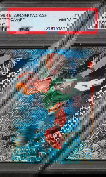 1998 Flair Showcase Row 0 Brett Favre #1 /250 PSA 8