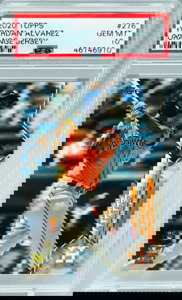Yordan Alvarez 2020 Topps #276 Base Rookie PSA 10