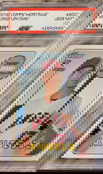 2018 Topps Heritage Shohei Ohtani PSA 10 Gem-Mint