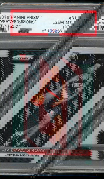 2018 Prizm Silver Anfernee Simons PSA 10 