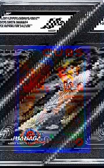 2024 Topps Chrome Update #USC95 Shota Imanaga Purple Ref. /250 SGC 10