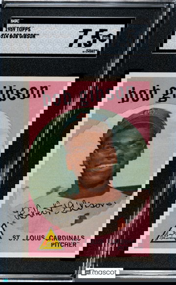 1959 TOPPS #514 BOB GIBSON ROOKIE, HIGH # SGC 7.5 SHARP CORNERS great eye appeal