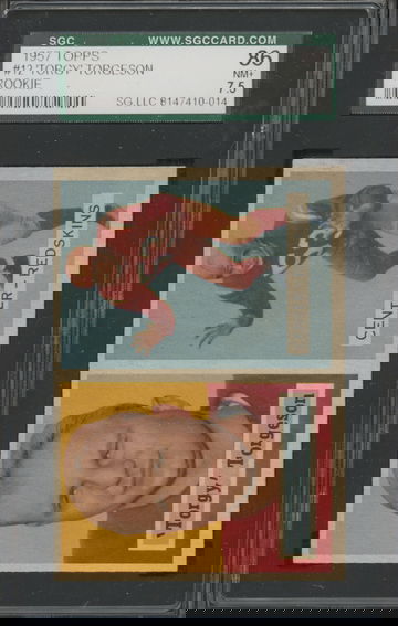 1957 Topps #12 Torgy Torgeson Washington Redskins SGC 86 NM+ 7.5
