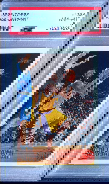 1996 Topps Kobe Bryant 138 RC Rookie PSA 8 Near Mint