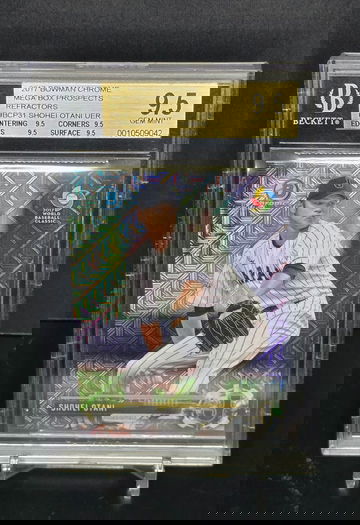 2017 Bowman Chrome Mega Shohei Ohtani Rookie Refractor. BGS true 9.5 