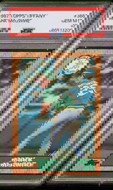 1987 Topps Tiffany Mark McGwire Rookie PSA 10