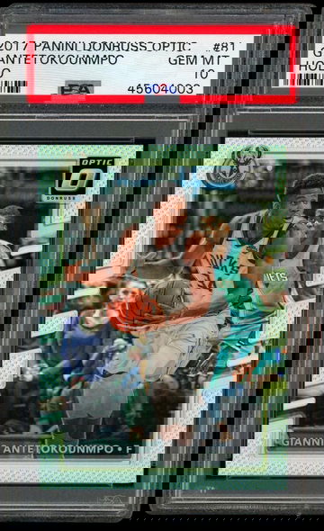 2017 Optic Giannis Holo Silver  Prizm PSA 10
