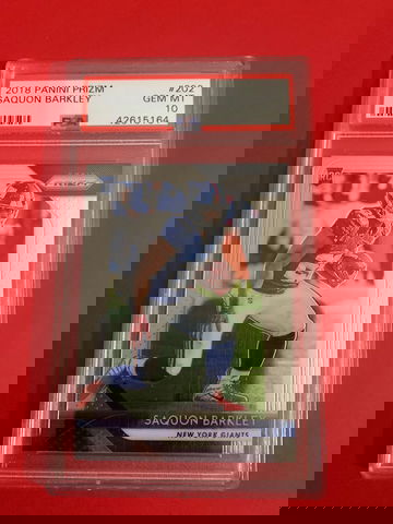 Panini Prizm Saquon Barkley Prizm rookie psa 10