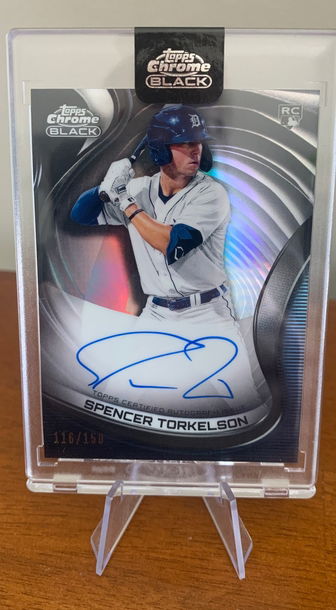 2022 Topps Chrome Black Spencer Torkelson Refractor Auto RC /150