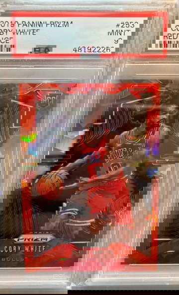 Coby White 2019 Panini Prizm Red Ice PSA 9 #253