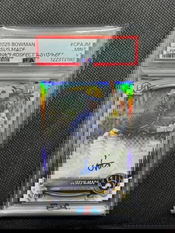 2025 Bowman Jesus Made Refractor Autograph #12/499 SA 9