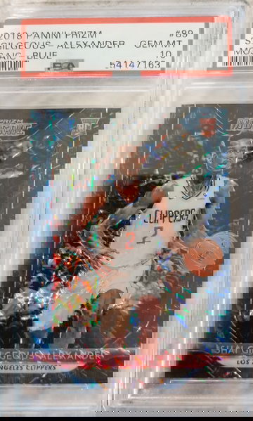 Shai Gilgeous Alexander 2018 Panini Prizm Mosaic Blue Psa 10 Gem Mint