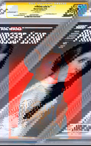 STAR WARS: PRINCESS LEIA #1 CGC-SS 9.8 SIG CARRIE FISHER ORIG 1977 ACTRESS 2015